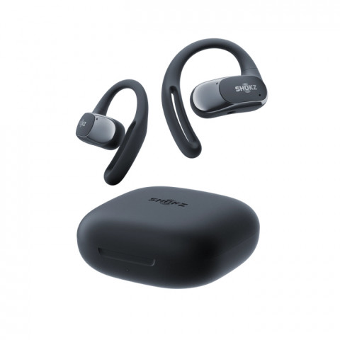Słuchawki bezprzewodowe douszne Shokz OpenFit Air czarne - Galeria zdjęcie 2