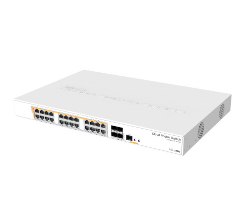 Switch Mikrotik CRS328-24P-4S+RM 28p PoE (PoE+: 24;) 450W Managed Gigabit/10G - Galeria zdjęcie 2