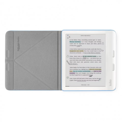 Etui Kobo Libra Colour SleepCover Case Dusk Blue - Galeria zdjęcie 3