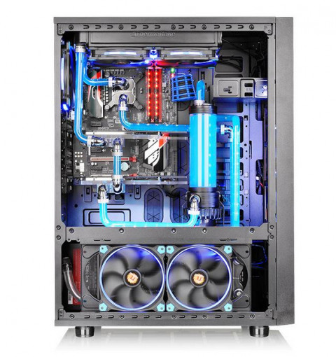 Obudowa Thermaltake Core X71 Full Tower USB3.0 Tempered Glass - Black - Galeria zdjęcie 2