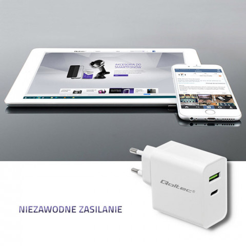 QOLTEC ŁADOWARKA SIECIOWA 42W | 5-20V | 2.4-3A - Galeria zdjęcie 3