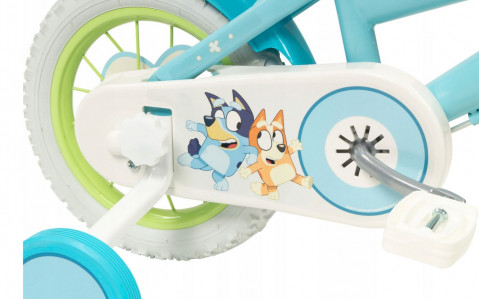 Rower dziecięcy TOIMSA Bluey 12" Błękitno-limonkowy - Galeria zdjęcie 5