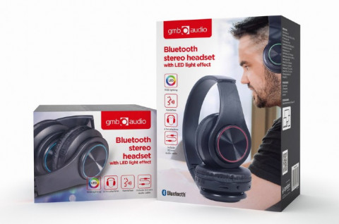 GEMBIRD SŁUCHAWKI STEREOFONICZNE LED BLUETOOTH - Galeria zdjęcie 7