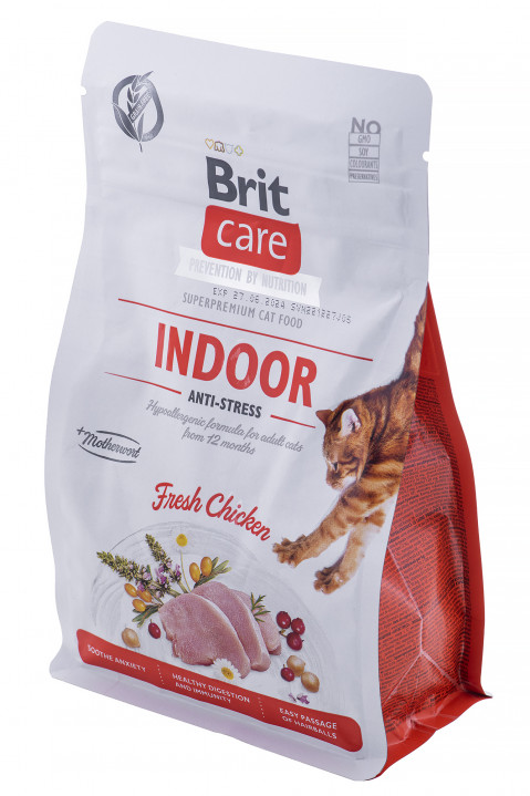 BRIT Care Grain-Free Adult Indoor Anti-Stress - sucha karma dla kota - 400 g - Galeria zdjęcie 4