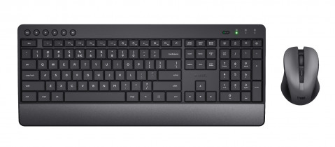Klawiatura i mysz TRUST TREZO WIRELESS DESKSET ECO US (24529) - Galeria zdjęcie 2