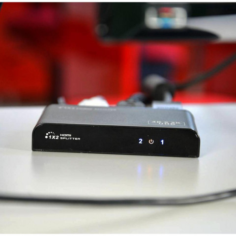 TECHLY SPLITTER AV HDMI 2.0 1/2 ULTRA HD 4KX2K 3D - Galeria zdjęcie 9
