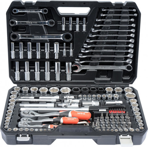 Zestaw kluczy XXL YATO 150szt. 1/4"-3/8"-1/2" 38811 - Galeria zdjęcie 2
