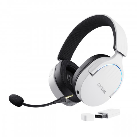 Słuchawki gamingowe Trust GXT 491W FAYZO WIRELESS White (25304) - Galeria zdjęcie 1