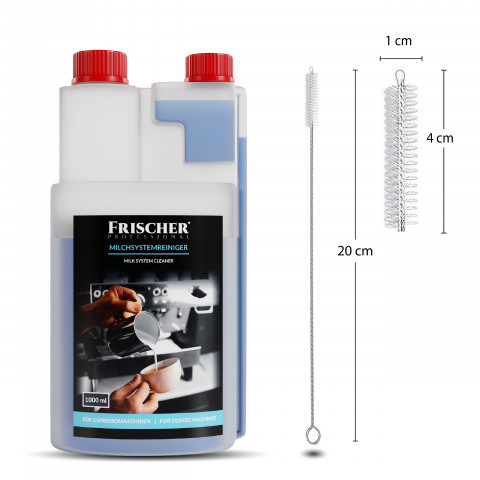 Środek do czyszczenia systemów mlecznych Frischer 1l + szczoteczka 20cm - Galeria zdjęcie 3