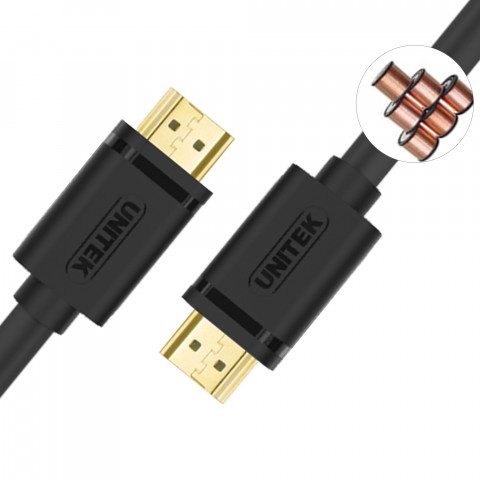 UNITEK KABEL HDMI BASIC V2.0 GOLD 2M, Y-C138M - Galeria zdjęcie 6