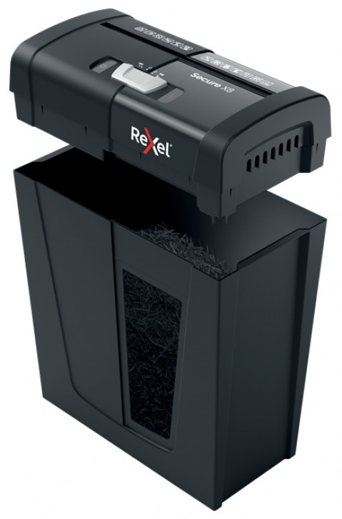 Rexel Niszczarka Secure X8 (P-4), 8 kartek, 14 l kosz - Galeria zdjęcie 2