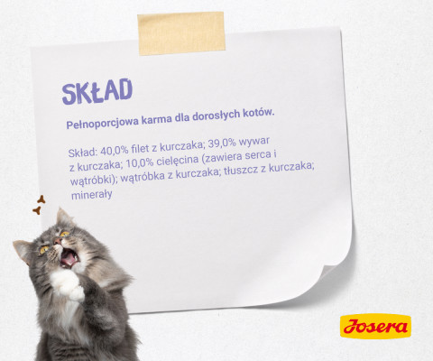 JOSERA Filet kurczak z cielęciną - mokra karma dla kota - 70 g - Galeria zdjęcie 5
