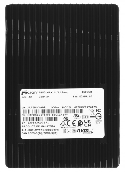 Micron 7450 MAX 1.6TB NVMe MTFDKCC1T6TFS - Galeria zdjęcie 3
