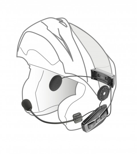 Intercom motocyklowy INTERPHONE U-COM 16, komplet na 1 kask - Galeria zdjęcie 6