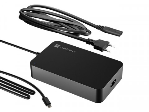 NATEC ZASILACZ ŁADOWARKA GRAYLING USB-C 90W - Galeria zdjęcie 1