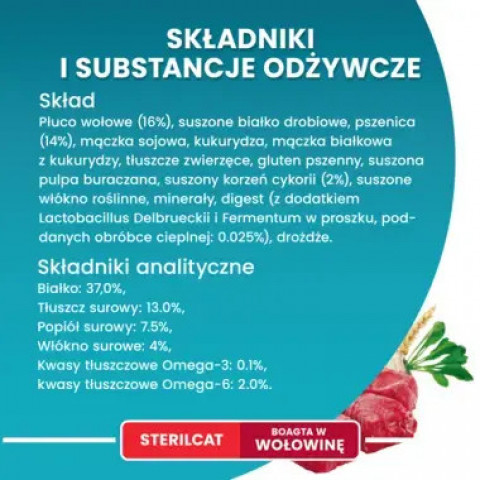 PURINA One Sterilcat Wołowina - sucha karma dla kota - 9,75 kg - Galeria zdjęcie 7