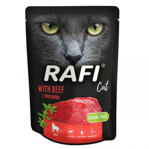 DOLINA NOTECI Rafi Cat Wołowina - mokra karma dla kota - 300 g - Galeria zdjęcie 1