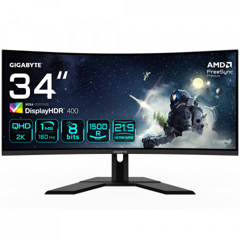 MONITOR GIGABYTE LED 34" G34WQCP 180Hz - Galeria zdjęcie 1