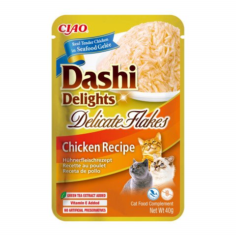 INABA CAT Dashi Delights Delicate Flakes Chicken - przysmak dla kota - 40g - Galeria zdjęcie 1