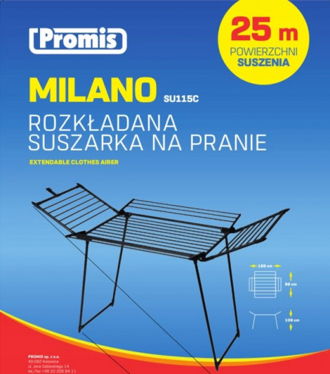 PROMIS SUSZARKA NA PRANIE MILANO,ROZKŁADANA, DODAT - Galeria zdjęcie 5
