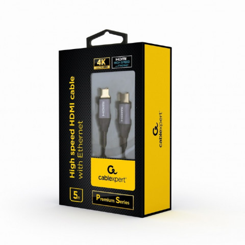 GEMBIRD KABEL HDMI HIGH SPEED ETHERNET V2.0 4K 5M - Galeria zdjęcie 3