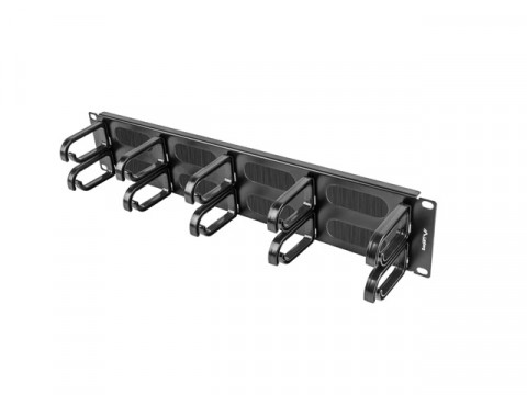 LANBERG ORGANIZER KABLI 19" (2U, TYP B, CZARNY) - Galeria zdjęcie 3