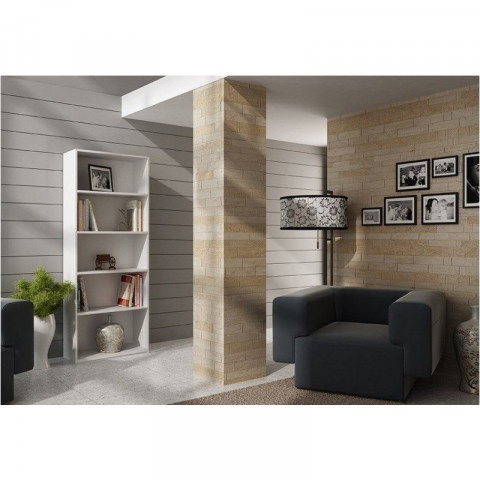 REGAŁ NA KSIĄŻKI 60 CM BIAŁY - Galeria zdjęcie 4