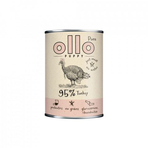 OLLO Puppy Pure Indyk - mokra karma dla psa - 400g - Galeria zdjęcie 1