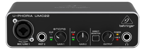 Behringer UMC22 - Interfejs audio USB - Galeria zdjęcie 1