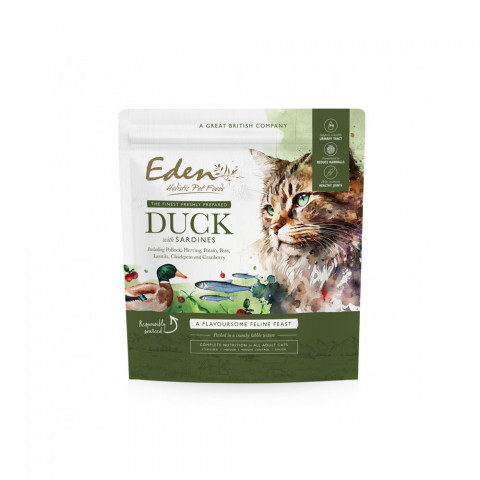 EDEN Kaczka i Sardynka - sucha karma dla kota - 1,5kg - Galeria zdjęcie 1