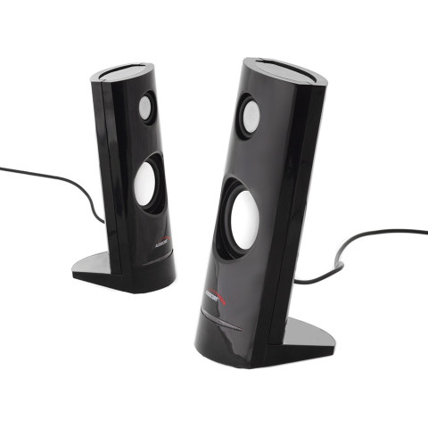 AUDIOCORE GŁOŚNIKI KOMPUTEROWE 8W USB BLACK AC860 - Galeria zdjęcie 2