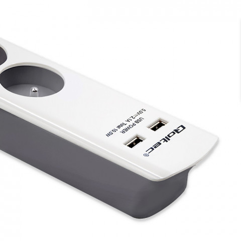 QOLTEC LISTWA ZASILAJĄCA ANTYPRZEPIĘCIOWA | 6 GNIA - Galeria zdjęcie 6