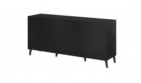 Komoda NOVA 155x40x72 czarny mat - Galeria zdjęcie 1