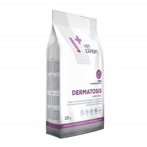 VET EXPERT Veterinary Diet Dermatosis Dog Lamb & Krill - sucha karma dla psa - 12kg - Galeria zdjęcie 2