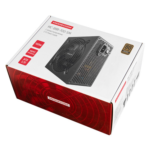 MODECOM ZASILACZ MC-B88-700SM 80+ BRONZE 230V EU - Galeria zdjęcie 5