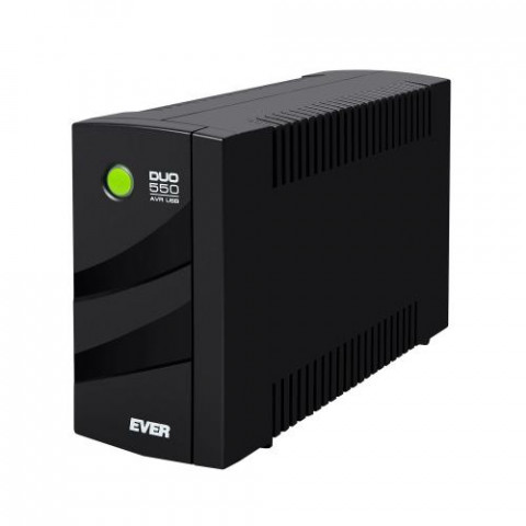 Zasilacz UPS EVER DUO 550 AVR USB (TWR; 550VA) (T/DAVRTO-000K55/00) - Galeria zdjęcie 1