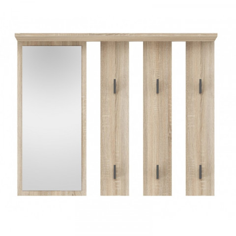 Wieszak + lustro PARMA 100x15xH.81,5 sonoma - Galeria zdjęcie 2