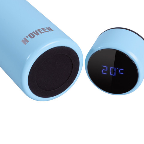 Butelka Termiczna LED NOVEEN TB2217 Light Blue Mat 380 ml - Galeria zdjęcie 4