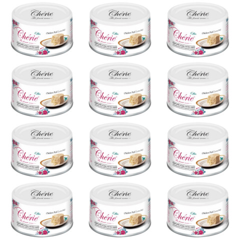 CHERIE Kitten Mus z kurczaka - mokra karma dla kota - 12x80g - Galeria zdjęcie 1