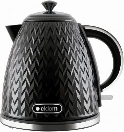 ELDOM CZAJNIK NELA,POJ.1,7 L,MOC 2000 W,CZARNY C26 - Galeria zdjęcie 2