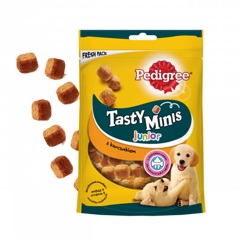 PEDIGREE Tasty Minis Junior z kurczakiem - przysmak dla psa - 125g - Galeria zdjęcie 1