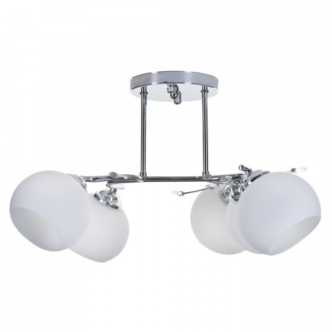 Żyrandol klasyczna lampa sufitowa wisząca Activejet IRMA Nikiel 5xE27 do salonu - Galeria zdjęcie 2