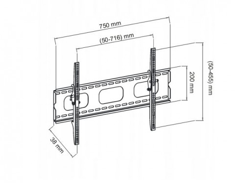 MULTIOFFICE UCHWYT DO LCD 30-50" AR-18 - Galeria zdjęcie 2
