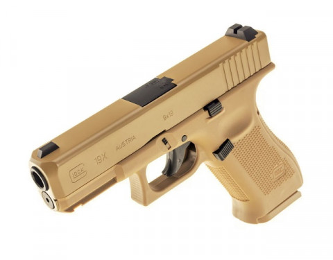 Pistolet wiatrówka Glock 19X 4,5 mm coyote BB CO2 - Galeria zdjęcie 5