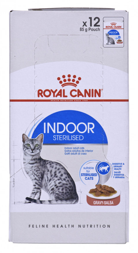 ROYAL CANIN FHN Indoor w sosie - mokra karma dla kota dorosłego - 12x85 g - Galeria zdjęcie 3