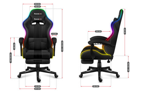 Fotel gamingowy Huzaro Force 4.7 RGB Mesh - Galeria zdjęcie 15