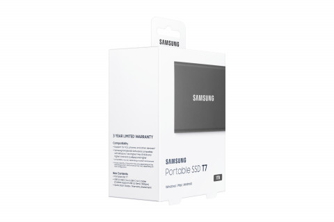 Dysk zewnętrzny SSD Samsung T7 (1TB; USB 3.2; szary; MU-PC1T0T/WW) - Galeria zdjęcie 10