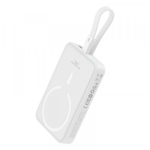 Powerbank Baseus Magnetic Mini Air Wireless 10000mAh 20W+kabel lightning (biały) - Galeria zdjęcie 2