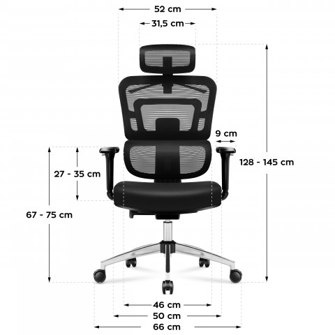Fotel biurowy MA-Manager 4.9 Black - Galeria zdjęcie 3