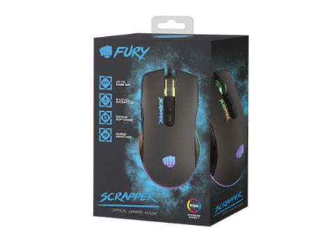 FURY MYSZ DLA GRACZY SCRAPPER 6400DPI RGB - Galeria zdjęcie 6